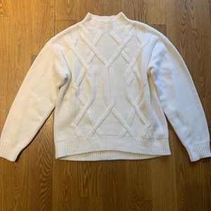 EVERLANE 100% WOOL MOCKNECK SWEATER SIZE M